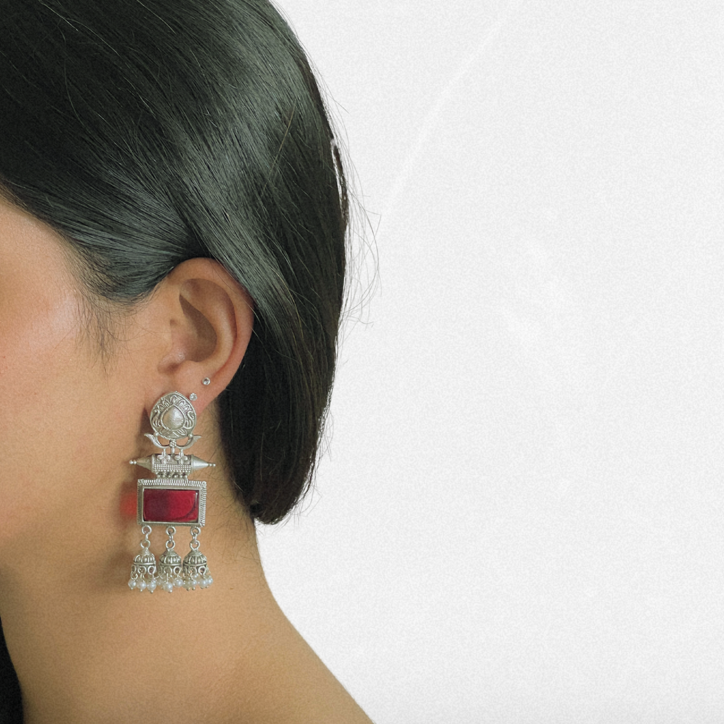 RASIYA EARRINGS (RED)